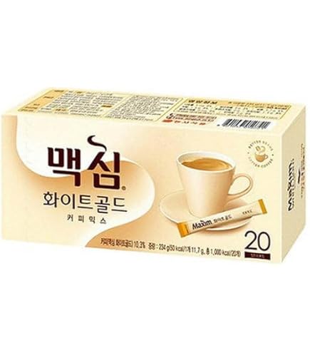 Amazon.com: Dongsuh Maxim Mocha White Gold Coffee Mix 12G X 20
