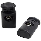 Ravenox Cord Locks for Drawstrings | Crown Cord Lock End | Plastic Spring Stop Toggle Stoppers (10 Pack)(Blue)