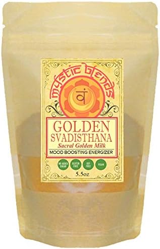 Golden Svadisthana:Sacral Golden Milk (Turmeric, Pine Pollen, Ashwagandha, Shatavari, Maca, Cordyceps, Suma, Shilajit) Libido, Strength, Energy, Endurance, Endocrine,Stamina, Workout, Motivation 5.5oz