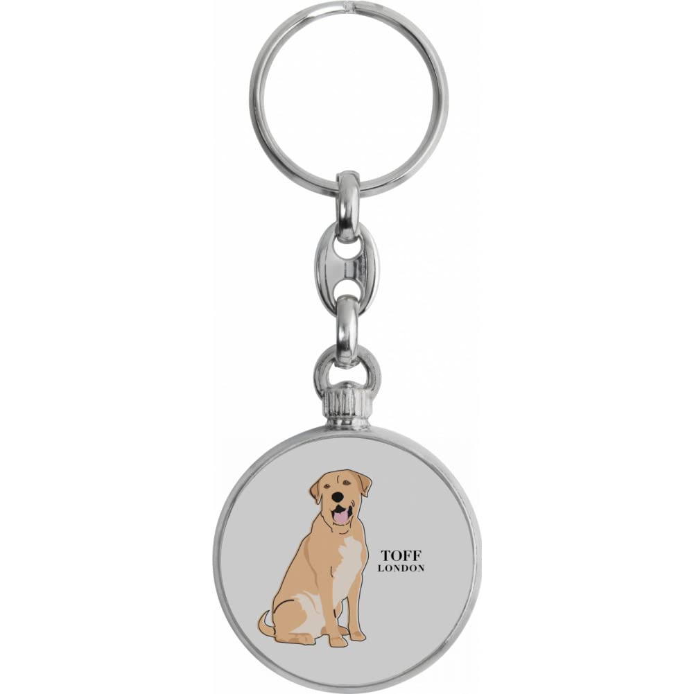 Toff London Beige Labrador Retriever Dog Keyring