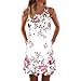 2019 New Womens Vintage Bohemia Dress Casual Double Shoulder Strap Dress Beach Printed Short Mini Dresses Plus Size 5XL