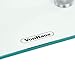 VonHaus Glass Corner Monitor Stand - Adjustable Height Screen Riser for PC Monitors, Computers, Laptops & TVs - 24 x 10 inches - Clear