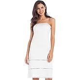 MANCYFIT Women's Tube Top Dress Slip Sleeveless Underdress Invisible Straps