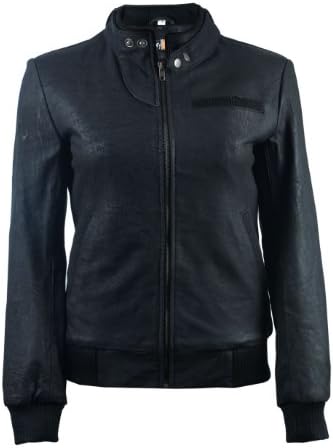 FE- Alla Black Leather Bomber Jacket Women - Real Flight Distressed Finish Pilot Jackets for Women