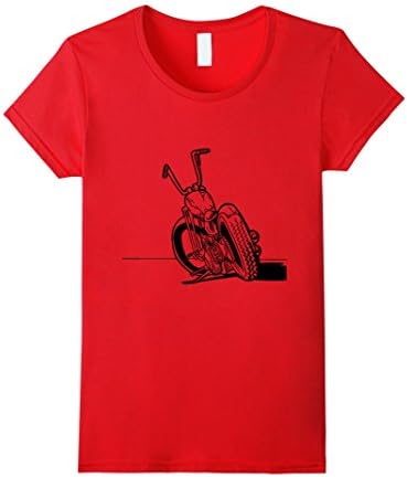 Womens Motorcycle, Biker TShirt Small Red