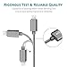 3 Pack 3FT 6FT 10FT Extra Long Premium Quality Nylon iPhone Lightning Cable Charging Cable USB Cord for iPhone SE 6S, 6S Plus, 6Plus, 6,5S 5C 5,iPad Mini, Air,iPad5,iPod Compatible with iOS9 (Gray)