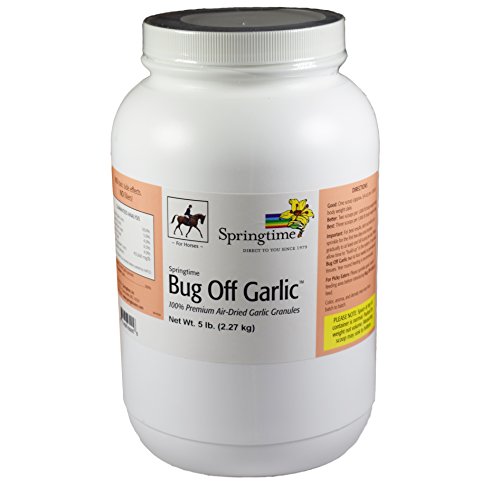 Springtime Bug Off Garlic for Horses - 5 lb. - A Safe, Natural Insect Repellent - Excellent Horse Fly Control