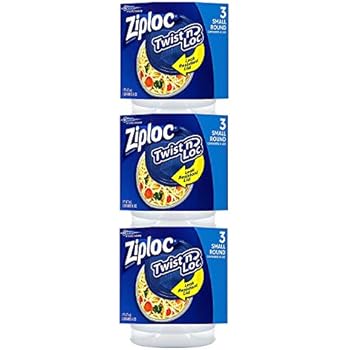 Ziploc Twist N Loc Containers, Small 3 Containers and 3 Lids (Pack - 4)
