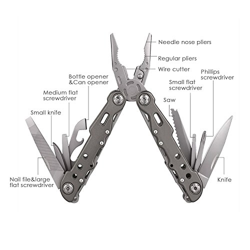 Multi Tool Plier,Greentest 11 in 1 Multitool with Knife Screwdriver and Nylon Sheath