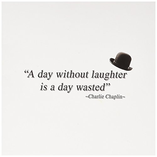 3dRose A day without laughter is a day wasted, quote – Greeting Cards, 6 x 6 inches, set of 6 (gc_171870_1)
