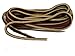 45 Inch 114 cm Replacement Boat Shoe Leather Shoelaces - 2 Pair Pack