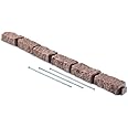 Beuta Landscape Edging | Garden Edging Border | Faux Stone Bricks for Lawn edging, Flower beds, Pathways & Yard Edging– 1 Pack | Each Section Has 6 Bricks 48"L x 4"W x 2.25"H | 3 Spikes |Cobblestone