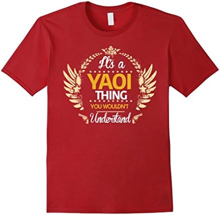 Men's Yaoi Shirt Large Cranberry