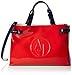 Armani Jeans women's handbag shopping bag purse tricolor red
