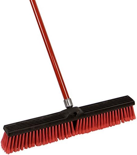 American Market Large 24'' Multi-Surface Push Broom with 49'' Alloy Handle