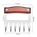 wuudi Pulled Pork Shredder Claws, 18/8 Stainless Steel Meat Claws BBQ Meat Handler Forks for Shredding Handling & Carving Food (BPA Free)