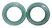 PAIR 2g-38mm Green Jade Aventurine Concave Tunnels Organic Stone Plugs Ear Gauges Double Flare