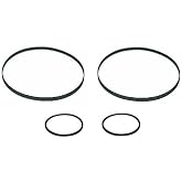 Rubber Belt Tape Mechanism Kit (4X Belts) Compatible with Sony Stereo Cassette Deck