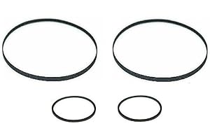 Rubber Belt Tape Mechanism Kit (4X Belts) Compatible with Sony Stereo Cassette Deck