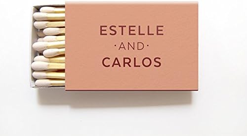 Wedding Favors - Personalized Matchboxes - Foil Matches - Amelie Collection