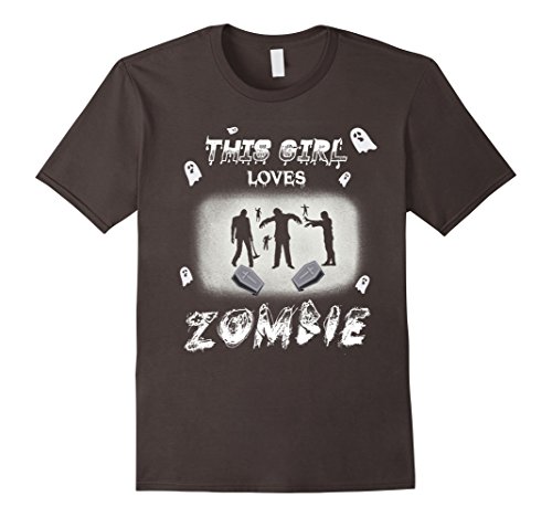This Girl loves Zombie Halloween Costumes T-Shirt Gift Party