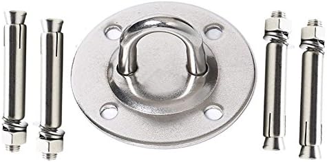Hotab Ceiling Mount Anchor Stainless Steel Fixed Buckle Hammock Hanging Plate for Swing Strength Training