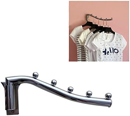 Stainless Steel Clothes Hanger Rack Hook with Swing Arm Holder Clothing Hanging Closet Magic Hangers Wardrobe Organizer Heavy Duty Drying Rack Wall Mount Hanger