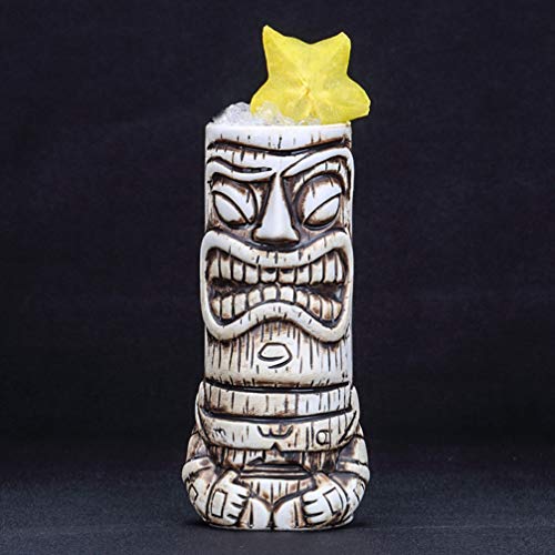 STOBOK Cocktailgläser Keramik Tiki Tasse Hawaiian Party Cocktailbecher 530ml Neuheit Bier Wein Saft Tasse Party… – Bild 5