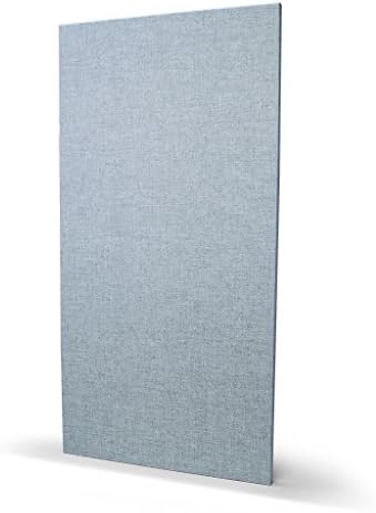 Acoustical Sound Absorbing Wall Panels, Formaldehyde Free, 1" x 24" x 48", 6# density Lot of 4 (Gray)