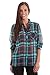 2LUV Women's Fitted Plaid Button Down Shirt
