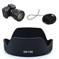 LXH EW-73C Lens Hood for Canon EF-S 10-18mm f/4.5-5.6 is STM Lens Replacement EW73C Secure Bayonet Lens Hood