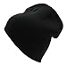 Top Level Short Plain Beanie - Winter Unisex Plain Knit Hat