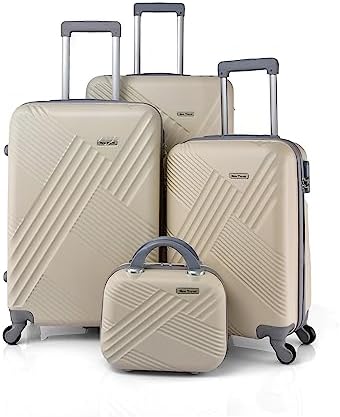 Ubuy Safe Travel Luggage Set Price Ktaxon 3-Piece Pink ABS Trolley