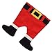 QBSM Funny Christmas Hat Novelty Red Cap Xmas Santa Claus Legs Pants Hats for Adult Kids