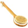 H&S Body Brush Back Scrubber Long Handle Bath Shower Brush Natural Bristles Dry Skin Exfoliating Cellulite Brush Bamboo…