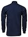 Enkalda Men's Premium Heavyweight Long Sleeve Mock Neck T-Shirt XL Navy