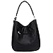 Handbags for Women Black Lightweight Compact Fashion Hobo Designer Boho Crossbody Ladies Purse Satchels Shoulder Bags Tote Vegan Leather School Porketbooks Bucket