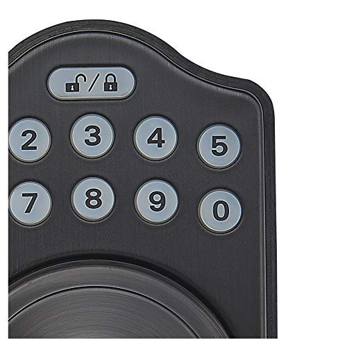 Amazon Basics Traditional Electronic Keypad Deadbolt Door Lock with
