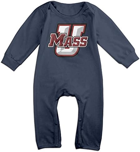 TLK Babys University Of UMASS Massachusetts Long Sleeve Romper Bodysuit 24 Months