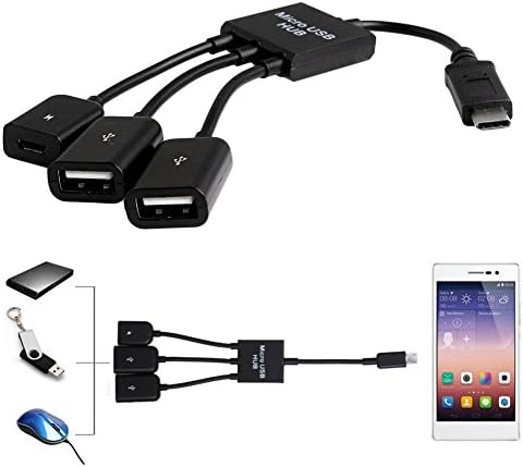 Chunlin 3in1 USB 3.1 Type-C To Micro USB 2.0 Power Charging Host OTG Hub Cable Adapter