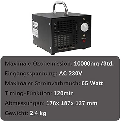 vingo 10000mg / h generador de ozono purificador de Aire de ozono ...