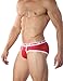 AUSSIEBUM Men's Underwear WJ Patriot Brief Wht-Ab Red L