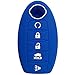 Coolbestda Rubber Smart Key Case Pouch Fob Skin Jacket Protector Cover Holder for 2017 2018 2019 2020 2021 Nissan Rogue Maxima Altima Sedan Pathfinder KR5S180144014
