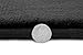 Clara Clark 2 Piece Bathroom Rug Set - Memory Foam, Bath Mat Set, Plush, Cozy, Ultra Soft, Non Slip, Machine Washable, Quick Dry - 24” x 17”+ 32” x 20” - Black