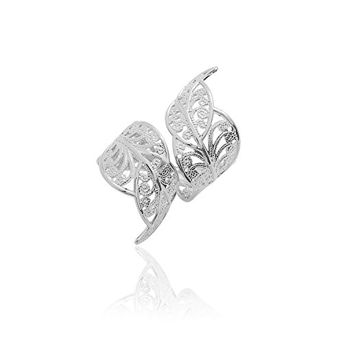 Floral Leaf Statement Ring