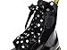 Black Polka Dot Satin Ribbon Flat Bootlaces, Boot Laces, Shoelaces for Doc's DM'S Dr Martens Boots