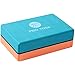 WWWW pido Yoga 3x6x9inch EVA Yoga Block Exercise Pilates Gym Sports Foam Brick Stretching Aid Body Shaping Yoga Aids (Lake Blue + Orange)thumb 2