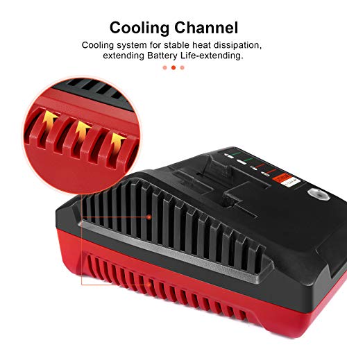 FLAGPOWER PCXMVC Multi-Chemistry Battery Charger for Porter Cable Cordless Power Tool 18V Lithium Ion & Ni-Cd Ni-MH Battery PC18B PC18BL PC18BLX