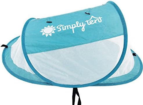 Baby Beach Tent: Portable, Lightweight, Pop-up Baby Tent, Mosquito/Bug Protecting Baby Tent, Travel Baby Play Tent, Two Plastic Stakes Included,(Blue)