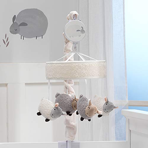 Lambs & Ivy Sleepy Sheep Musical Baby Crib Mobile Cream/Gray Pricepulse